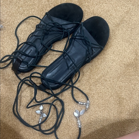 Isabel Marant Elegant Black Strappy Sandals. Love the beaded design - Picture 9 of 9